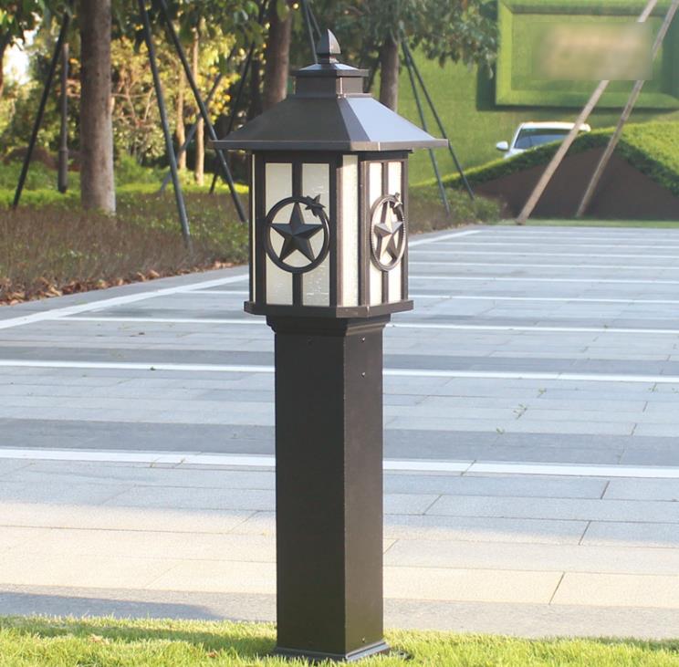 Градинска лампа на открито, модерна градинска лампа на жилищния парк