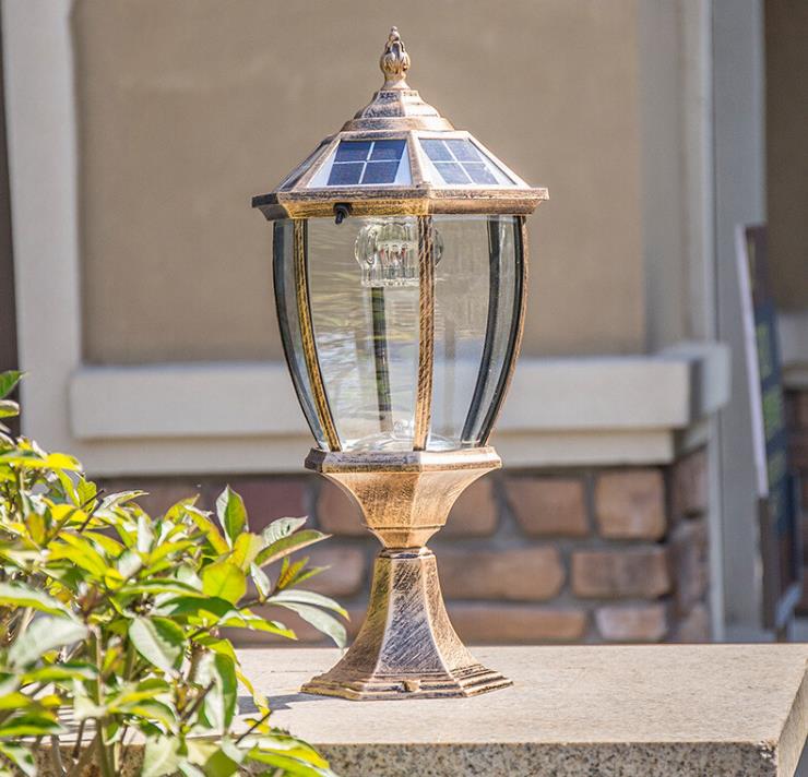 Водена слънчева светлина външна водоустойчива градинска лампа в европейски стил