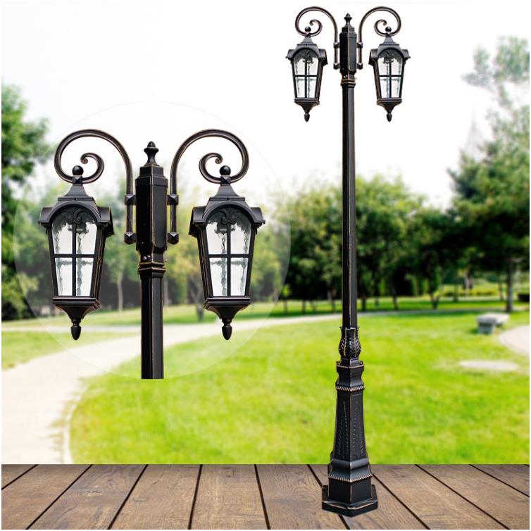 Отложен алуминий 3M декоративен градински стълб за лампи, лампа