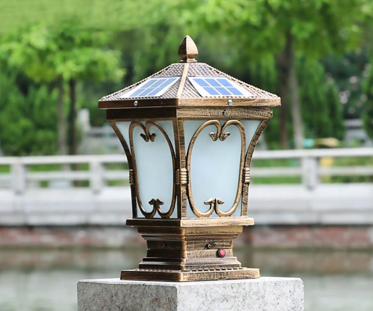 Stigma Garden Lighting LED Solar Post Light or Outdoor Landsape Lighting